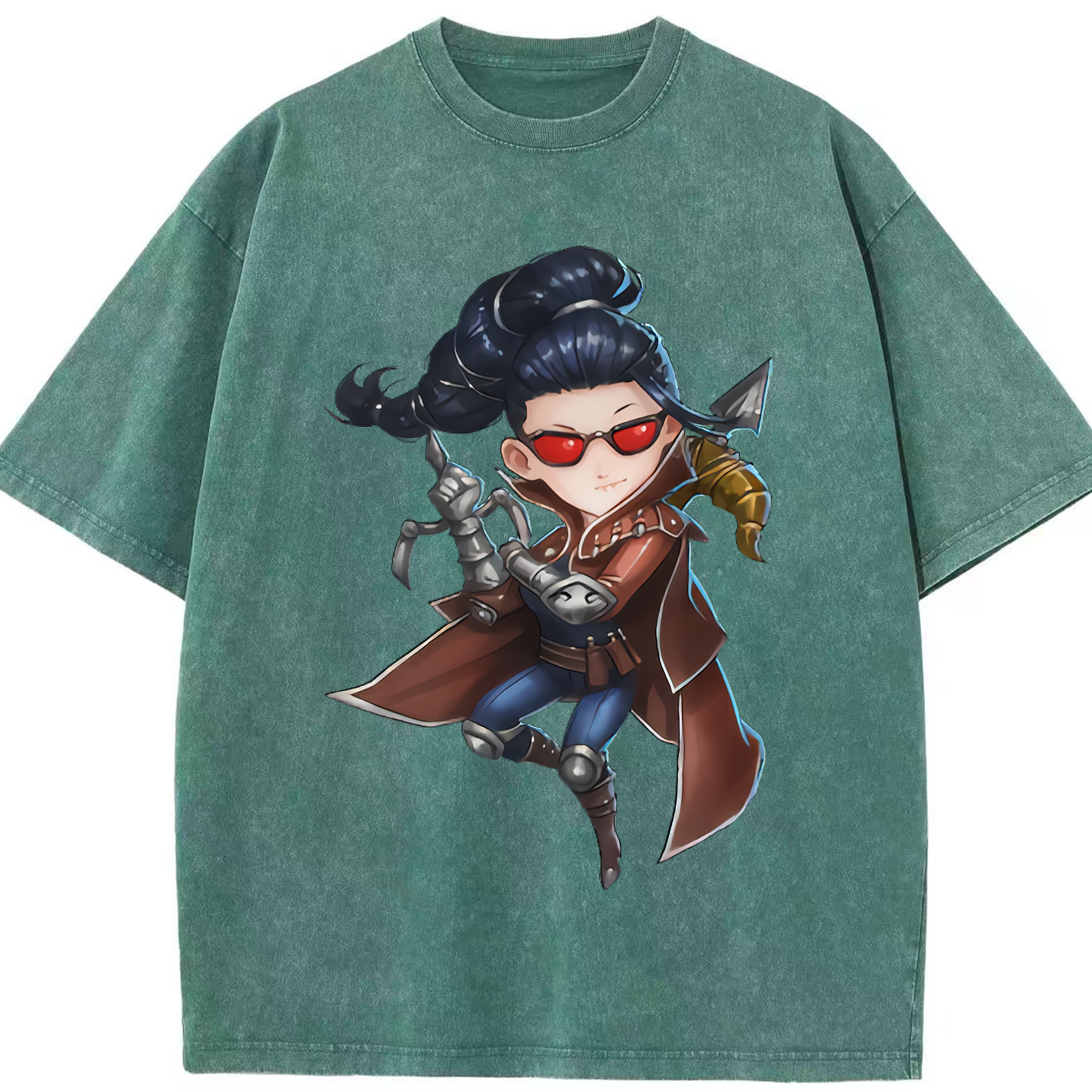 （画像用） リーグ・オブ・レジェンド League of Legends LOL 綿100% ヴィンテージ風 半袖Tシャツ（フロントプリント）